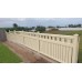 Shale Grey High End FENCE PANELS  with Slats on TOP and BOTTOM- DIY Kits