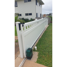 Hamptons Style SLIDING Gates with Slats on TOP and BOTTOM- DIY Kits - 5 colours