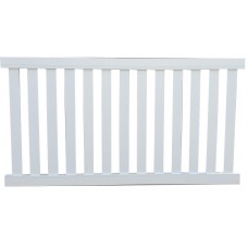 80mm x 50mm Chunky Vertical Fencing -  Top and Bottom Rails - Cut to Size then you DIY