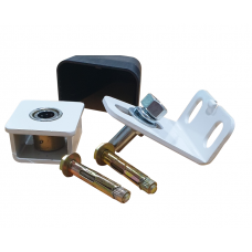 Gate Hinges Pivot suit 50x50 box tube 180 degree swing - WHITE