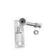 Gate Hinges with Adjustable Threaded Rod - WHITE Heavy Duty Hinge