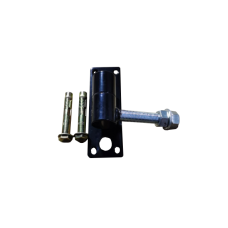 Gate Hinges with Adjustable Threaded Rod - BLACK Heavy Duty Hinge