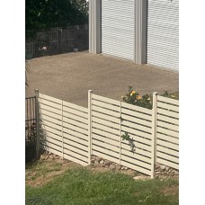 Cream - Custom cut in 48 hours slat Screens or Fences PER SQM