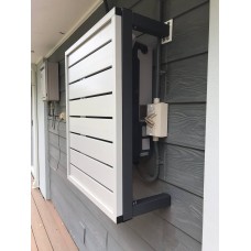Solar Inverter Slat Screen Cover - Custom Size - 8 Slat Colours - Hide that Eyesaw & DIY kits