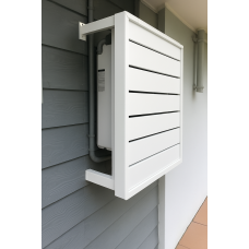 White Solar Inverter Cover - Wall Mounted - Custom Size -  DIY kits