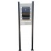 Letterbox Pillars Slat Screen Mail Box Stand with letterbox included
