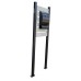 Letterbox Pillars Slat Screen Mail Box Stand with letterbox included
