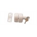 Magnetic Gate Lock Side Pull - Moulded Plastic locks for Gates Keys - BLACK or WHITE