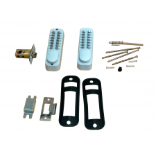 PUSH BUTTON on both sides SECURITY LOCK White locks PUSH BUTTON on both sides SECURITY LOCK White locks