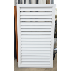 White Horizontal LOUVRE Gates -  Using 65mm Louvres - 48 Hours Turnaround