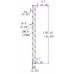 Slotted Louvre Channel Tracks for 100x16mm slats - 3 Colour options