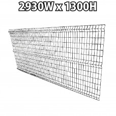 Weld Mesh Fence Arc 1300Hx2930mmW Black Fencing weldmesh Security Pet 