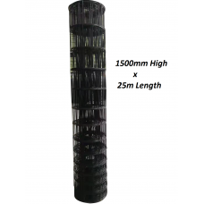 **Back in stock 10th May 26** Black Welded Dog Mesh PICKUP Graduated Fencing - 1.5m x 25m