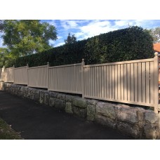 Vertical Slat Screens or Fences in Paperbark PER SQM - We cut to SIZE & DIY Hand rail