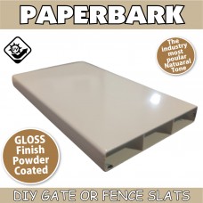 Slats in Paperbark -100x16mm - 4.8m long Slat - Bulk item & Uncut Paper Bark