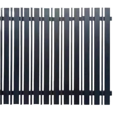 Picket Sliding Gates 16mm thick & 100mm Slats - White or Black or Dark Grey Pickets Custom Cut