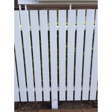 Hamptons White Picket Fencing  100mm or 65mm Slats - Custom Size