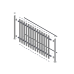 Picket Fencing 100 mm Slats - White or Black or Dark Grey Pickets Custom Size
