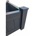 Aluminium Planter Box Custom Sizes high quality White, Grey, Black, Merbau