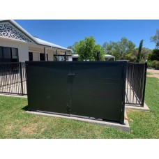 Pool Filter Pump Enclosure SQM rate - slat Box CUSTOM Sizes with Doors and Roof