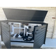 Pool Filter Pump Enclosure SQM rate - Black and Monument Combo