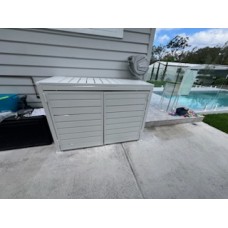 Pool Filter Pump Enclosure USING 65mm Slats - Sqm Wall Guide Price