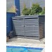 Pool Filter Pump Enclosure SQM rate - slat Box CUSTOM Sizes with Doors and Roof