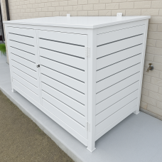Pool Filter Pump Enclosure -White SQM wall rate Example