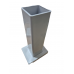Post base Holder for concrete anchoring fits inside 76mm posts Bases Black and White
