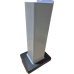 Post base Holder for concrete anchoring fits inside 76mm posts Bases Black and White