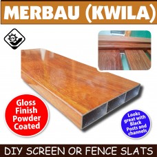 Slats in Merbau -100x16mm - 4.8m long Slat - Bulk item & Uncut