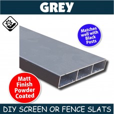 Slats in Dark Grey Monument -100x16mm - 4.8m long Slat - Bulk item & Uncut
