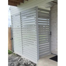 Shale Grey Swing Gates & Screens - CUSTOM Width and Height  - 8 Colour Slats SQM - Ready in 2 working Days