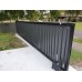 Black & White Sliding Slat Gate VERTICAL GATES SLATS - Made to Measure from Slats - SQM PRICE