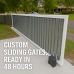 Sliding Slat Gate VERTICAL SLATS - Made to Measure from Slats - SQM PRICE Gates