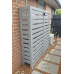 1 or 2 door Battery Enclosures - Slatted - Shale GREY light - Aluminum - Roof & Door Options - See SQM Guide