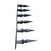Black Spear tops - 600mm - 180mm High Spike