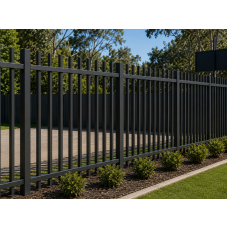 Dark Grey Square Top Security Fencing - Custom sizes - Square top Dark Grey Square Top Security Fencing - Custom sizes - Square top