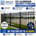 Black Square Top Security Fencing - Custom sizes - Square top Black Square Top Security Fencing - Custom sizes - Square top