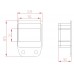 Bracket for Top & Bottom Slat U-channel - Vertical Slat Fence only