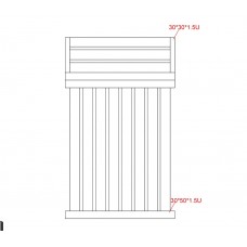 Vertical with Horizontal Tops - Fence Gates Sliders - SQM Guide