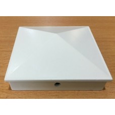 White Post Cap 100x100mm Pyramid cap - Aluminium Caps