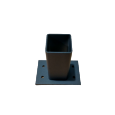 Post base or Header beam drop post Bracket for 50x50mm Posts in DARK GREY