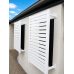Window 65mm Slat Screens PER SQM - Black Custom Cut
