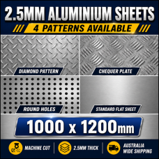2.5mm Aluminium Sheet Panels 1000x1200 PICKUP