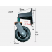 Black Gate Wheel Heavy Duty - Free Delivery