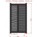 Swing Side Gate - Premade 1000w x 1800h with Hinges - Gloss Black