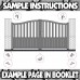 Entrance Gate Set 3600 x 1800mm for Driveways Home Modern Style - CM05 Gloss Black