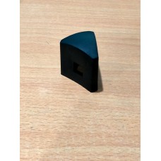 50x Black Triangular Star Picket Caps