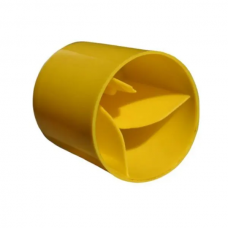 50x Yellow Round Star Picket Caps